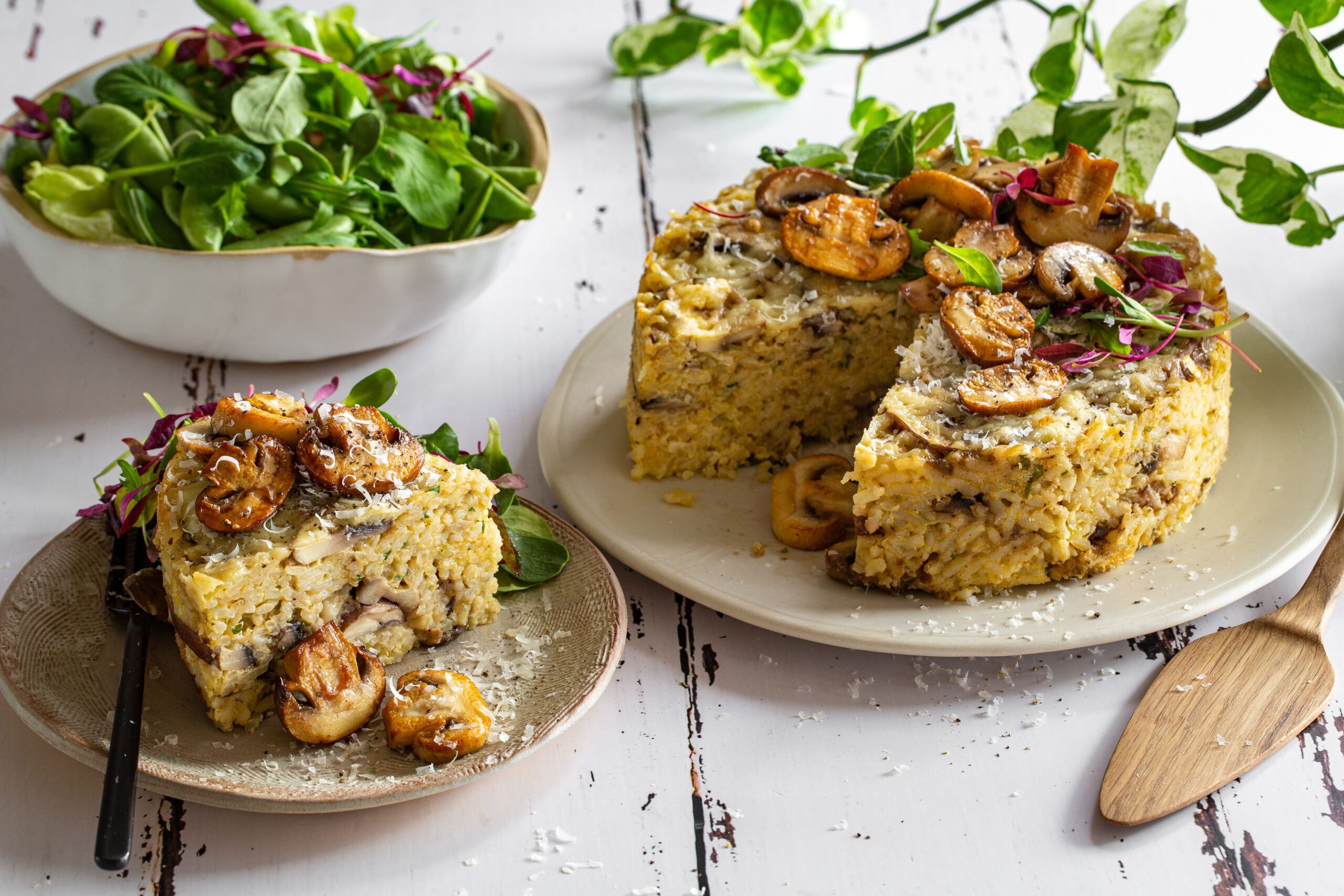 Mushroom Risotto Cake, Recipe By SAMFA – The Average South African